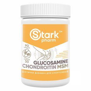 Глюкозамін Хондроїтин MSM - 90 капсул від Stark Pharm 22116 фото