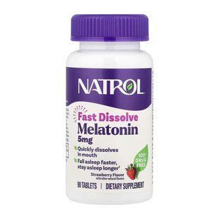 Melatonin 5mg - 90 таблеток для підтримки сну 31438 фото