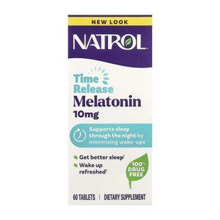Natrol Time Release Melatonin 10 мг - 60 таблеток 31467 фото