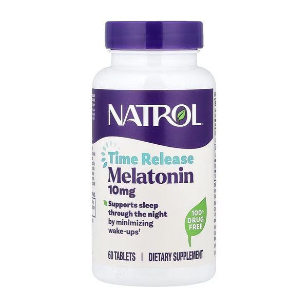 Natrol Time Release Melatonin 10 мг - 60 таблеток 31467 фото