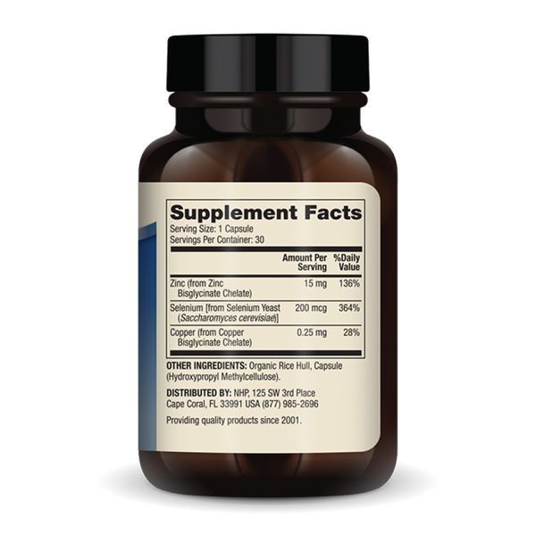 Zinc Plus Selenium - 30 капсул для імунітету 29093 фото