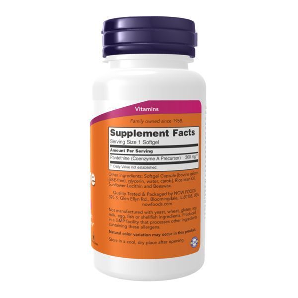 Pantethine 300 mg - 60 капсул для підтримки здоров'я серця та ліпідного обміну 28847 фото