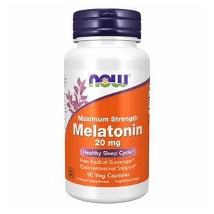 Melatonin 20mg - 90 капсул для підтримки сну 26008 фото