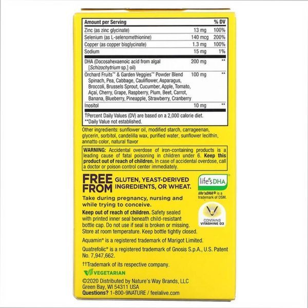 Prenatal Multi - 60 капсул, вітаміни та мінерали для вагітних 23557 фото