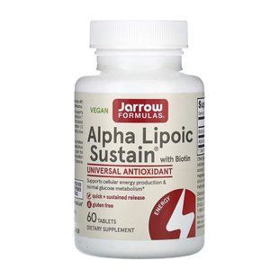 Alpha Lipoic Sustain 300 mg - антиоксидантні таблетки, 60 шт 32410 фото