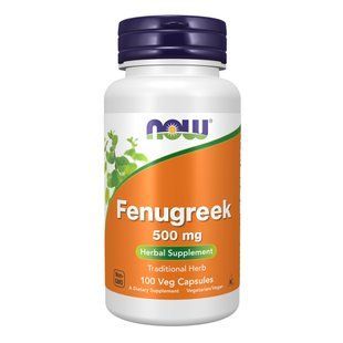 Fenugreek 500mg - 100 капсул, традиційна трава 22570 фото