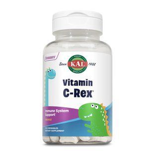 KAL Vitamin C-Rex 100mg з апельсиновим смаком, 100 таблеток 26618 фото