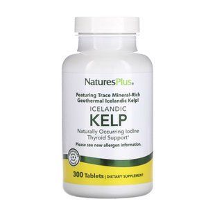 Йод Kelp - 300 таблеток, вегетаріанський, без глютену 26860 фото