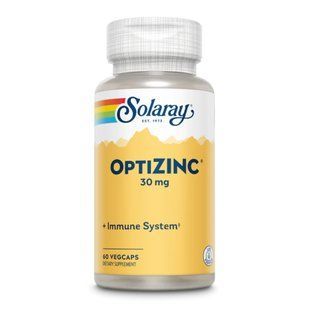 Solaray Opti Zinc 30mg - 60 капсул, висока біодоступність 26122 фото