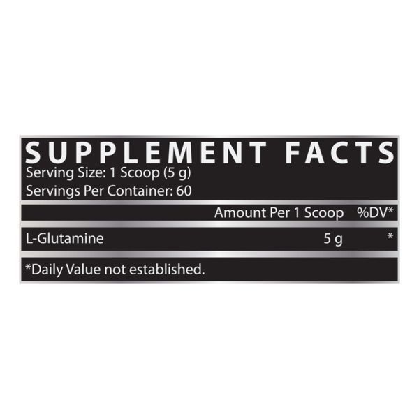 Glutamine Pure - 300 г: чистий L-глутамін для м'язів 32836 фото