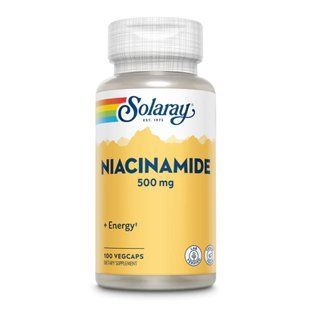 Niacinamide 500mg - вітамін B3 для здоров'я, 100 капсул 26592 фото