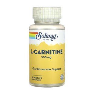 L-Carnitine 500mg - підтримка серця, 30 капсул 32125 фото
