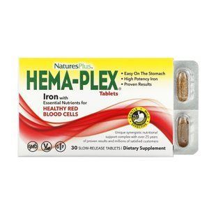 Hema-Plex - 30 таблеток (блістер), залізо для здоров'я крові 25288 фото