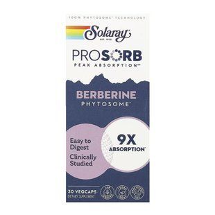 Prosorb Berberine 9x - 30 вегетаріанських капсул з високою біодоступністю 32136 фото