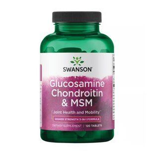 Високоактивний Glucosamine Chondroitin & MSM - 120 таблеток 30795 фото
