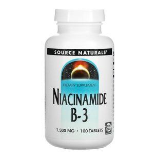 Вітамін B3 Niacinamide 1500 mg - 100 таблеток 31374 фото