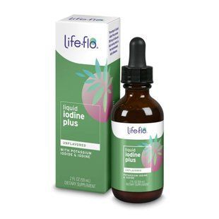 Рідкий йод Life-flo Plus, 2 fl oz &mdash; підтримка щитовидки 26136 фото