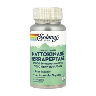 Nattokinase & Serrapeptase - 30 капсул для серцево-судинної підтримки 31595 фото