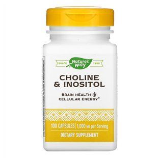 Choline & Inositol - 100 капсул, підтримка мозку та енергії 23593 фото