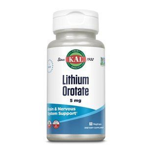 Lithium Orotate 5mg - 60 капсул для підтримки настрою 27861 фото