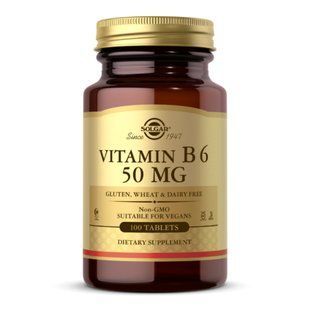Vitamin B6 50mg - 100 таблеток для підтримки здоров'я 25841 фото