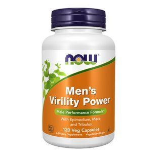 Чоловіча дієтична добавка Men's Virility Power - 120 вегетаріанських капсул 30927 фото