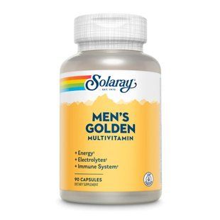 Чоловічий полівітамін Golden Multi-Vitamin від Solaray - 90 капсул 26635 фото