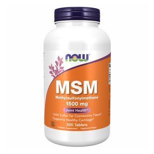 M.S.M 1500mg - 200 таблеток для здоров'я суглобів 26000 фото