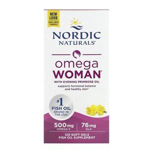 Omega Woman - 120 капсул: Омега-3 та ГЛК для жінок 31121 фото