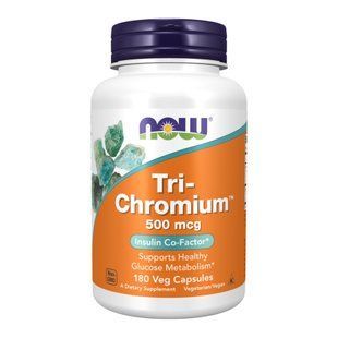 Tri-Chromium 500 мкг - 180 вегетаріанських капсул для підтримки метаболізму 26538 фото