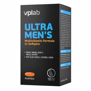 Vplab Ultra Men's Multivitamin - 90 капсул 21842 фото