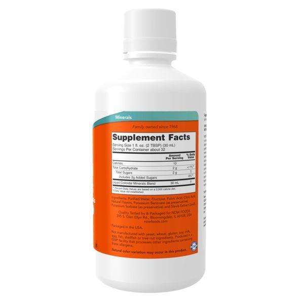 Колоїдні мінерали зі смаком малини 32oz - NOW&reg; 24665 фото