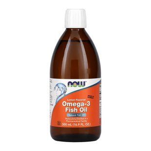 Рідкий риб'ячий жир Omega-3 з лимонним смаком - 500 мл 30931 фото