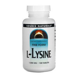 L-Lysine 1000 mg - 100 таблеток для підтримки метаболізму 27319 фото