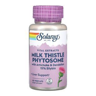 Milk Thistle Phytosome 200mg - високоякісна добавка для печінки, 60 капсул 32006 фото