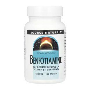 Benfotiamine 150mg - 120 таблеток, розширене засвоєння вітаміну B-1 30978 фото