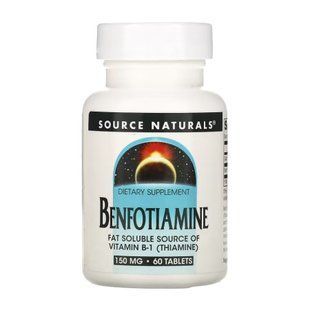 Benfotiamine 150mg - 60 таблеток для покращення обміну глюкози 30247 фото