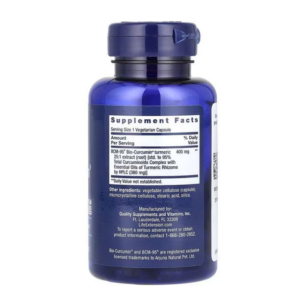 Super Bio-Curcumin&reg; з екстрактом куркуми 400 мг - 60 капсул 30158 фото