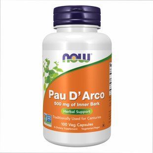 Pau D' Arco 500mg - 100 капсул, підтримка імунної системи 23490 фото