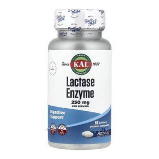 Lactase Enzyme 250mg - 60 капсул, фермент для лактози 30772 фото