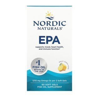 EPA - лимон, 60 капсул, підтримка серця та настрій 31151 фото