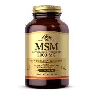 MSM 1000mg - 120 таблеток для підтримки суглобів та шкіри 29342 фото