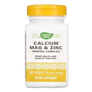 Calcium-Magnesium-Zinc - 100 капсул для підтримки здоров'я кісток та м'язів 23592 фото
