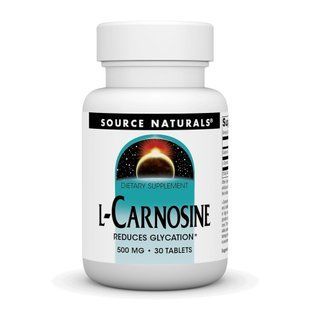 L-Carnosine 500 mg - 30 таблеток, харчова добавка 31378 фото