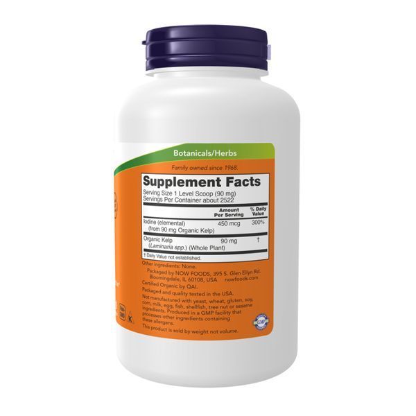 Органічний Kelp Powder - 227 г, багатий йодом добавка для щитовидки 30198 фото