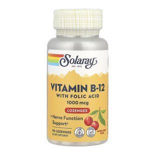 Vitamin B-12 1000 мкг - 90 пастилок, підтримка нервової системи 31934 фото
