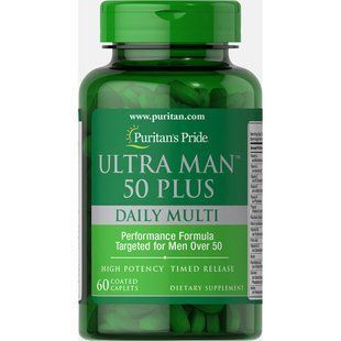 Ultra Man&trade; 50 Plus - полівітаміни для чоловіків 50+, 60 капсул 6729 фото