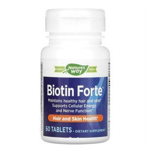 Biotin Forte 5 mg - 60 таблеток для здоров'я волосся і шкіри 23584 фото