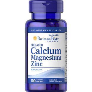 Calcium Magnesium Zinc Puritan's Pride - 100 капсул 6430 фото